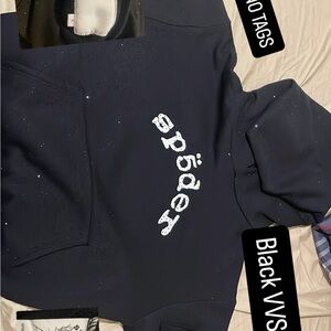 Black Hoodie with White Logo $100